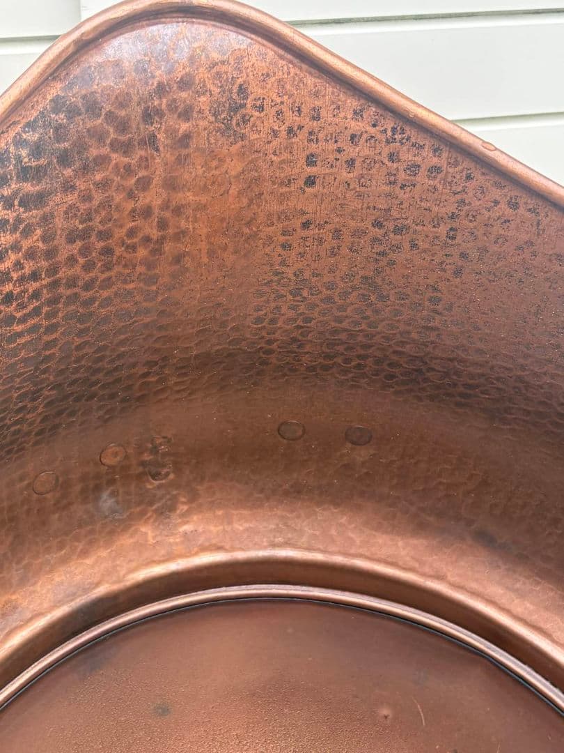 イタリア銅製バケツ☆花入れ☆物入