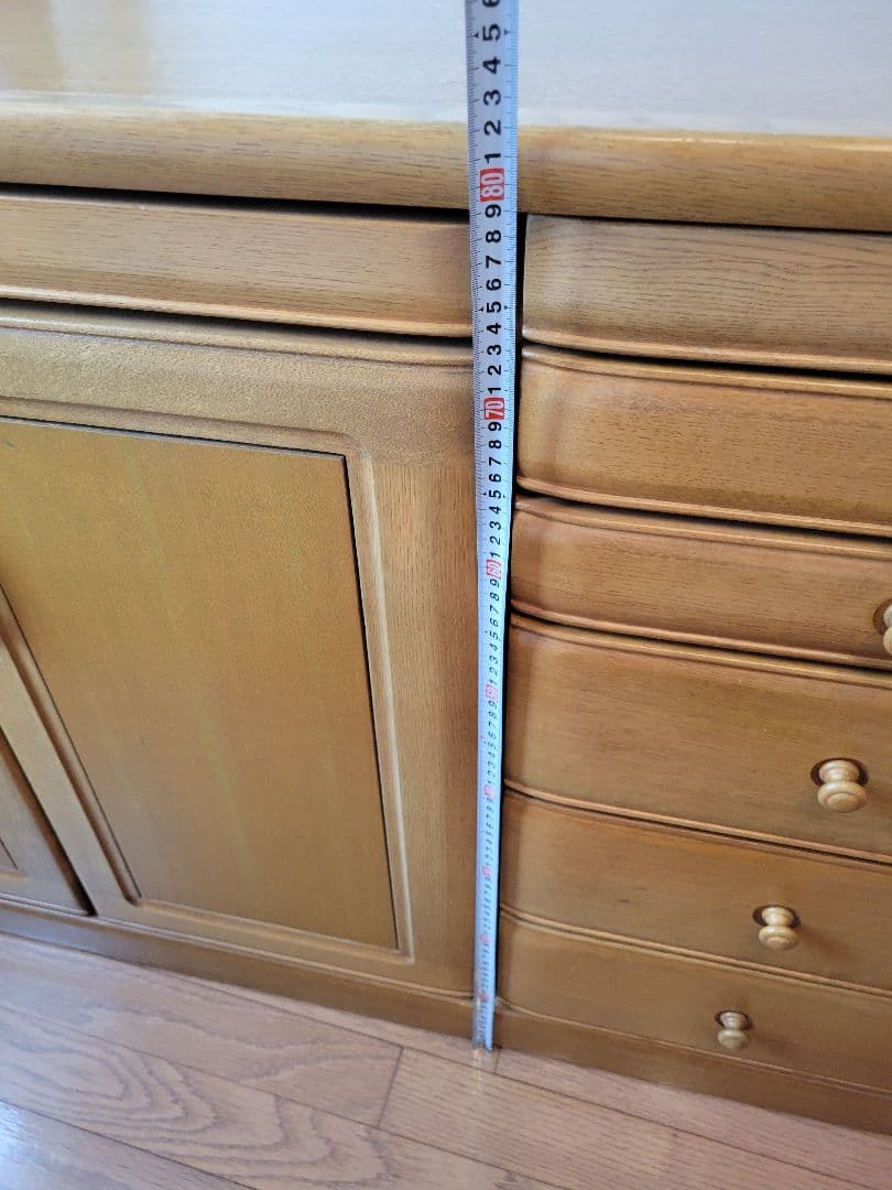 木製チェスト 5つの引き出し付き