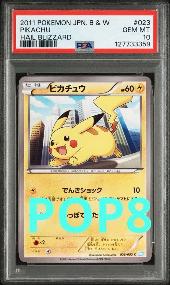 世界8枚 ヘイルブリザード アンリミ ピカチュウ