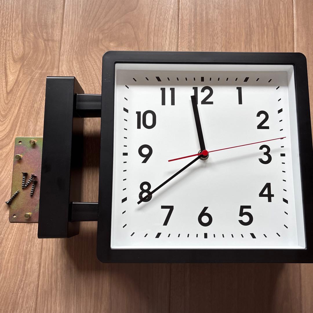 【ムーニー号様】両面時計 壁掛時計 ベスタイム(BESTIME)