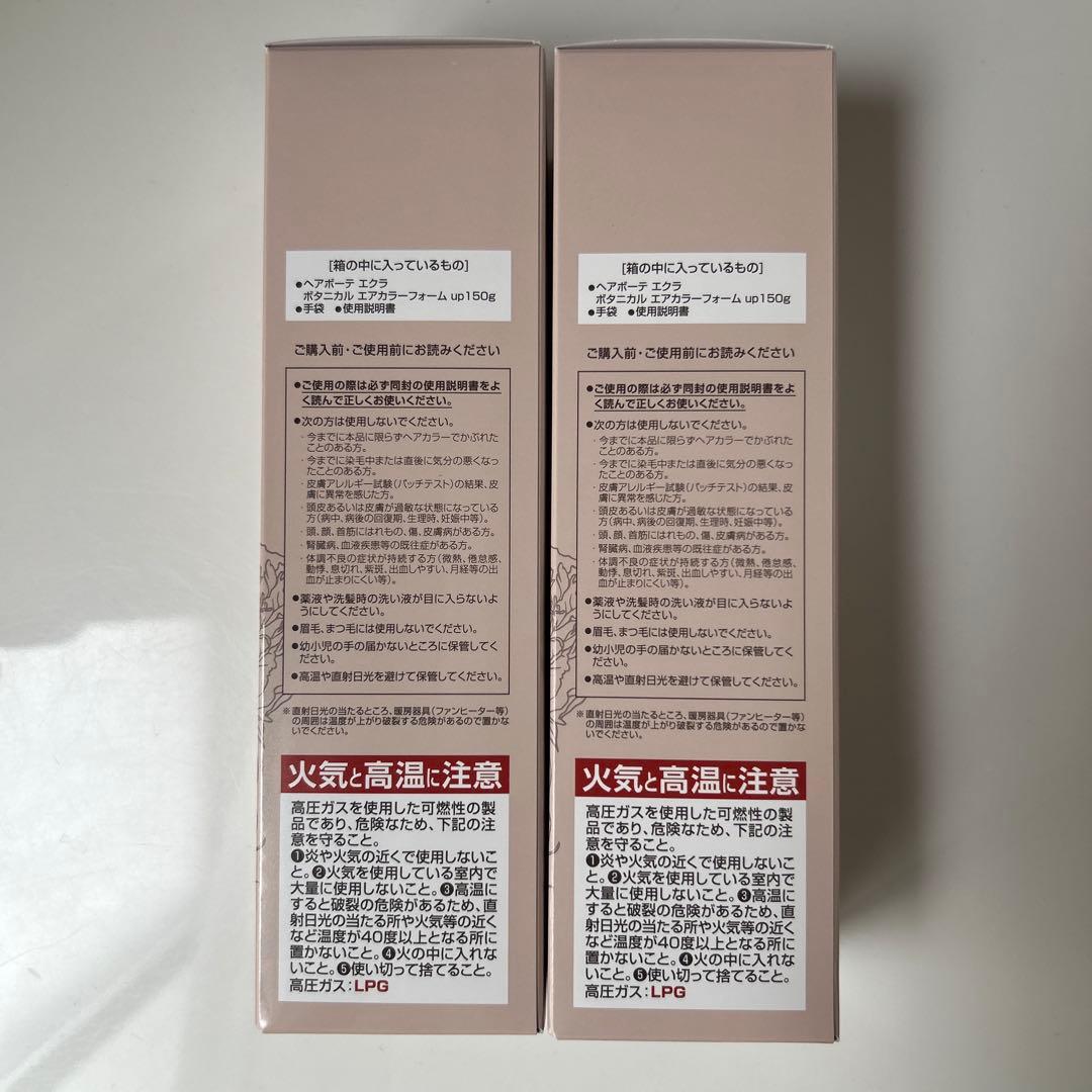 ヘアボーテ エクラ ボタニカル エアカラーフォームup ダークブラウン２本
