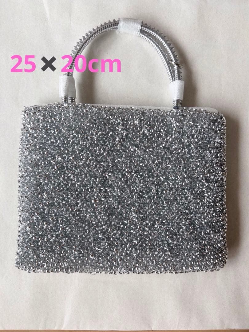 ワイヤーバッグ ショルダー スタンダード風 ミディアム 新品未使用 シルバー