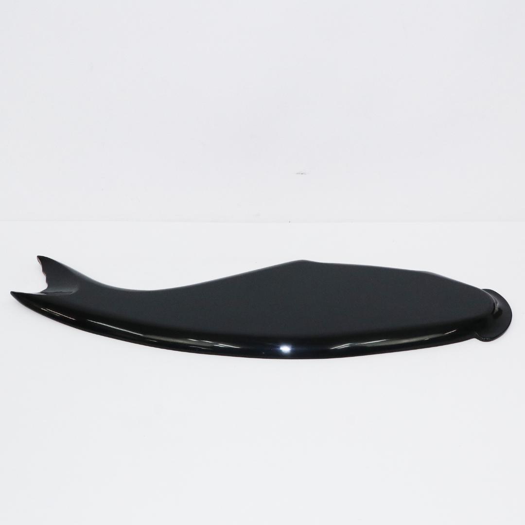 煎茶道具 朱漆 鯉型 大煎茶盆　横幅 57cm