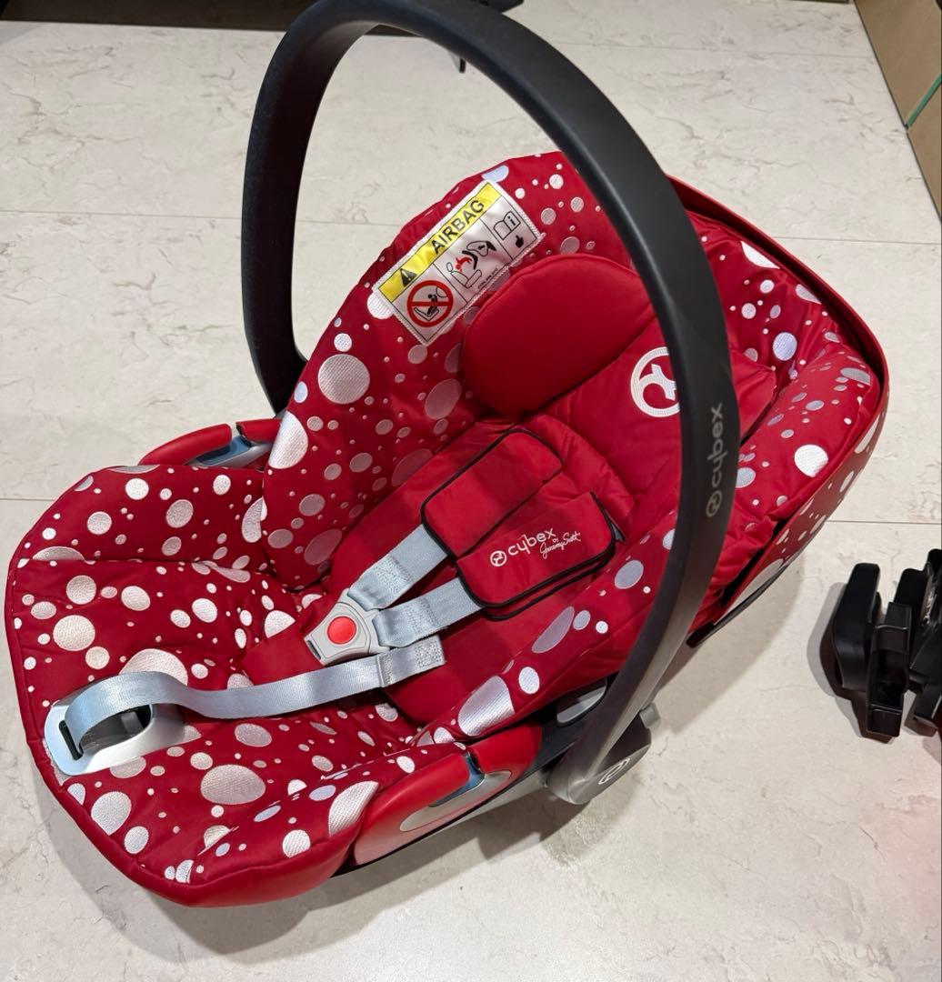 Cybex 赤いドット　チャイルドシート　クラウドZ i-size