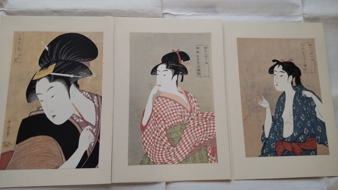 浮世絵版画★画装用画★6冊セット★歌麿UTAMARO★２４枚セット★シリーズ1