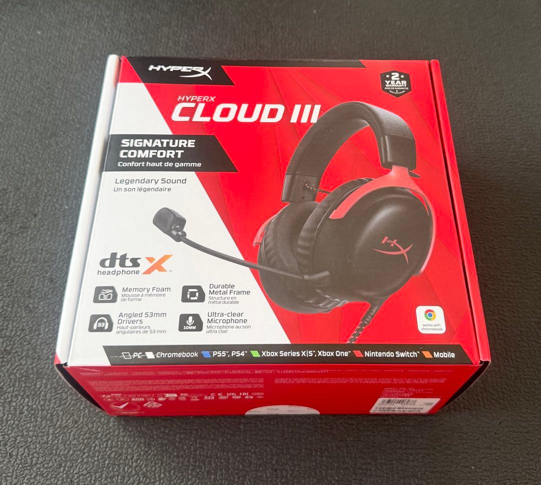 【新品未開封】,HyperX. Cloud III  ゲーミング ヘッドセット