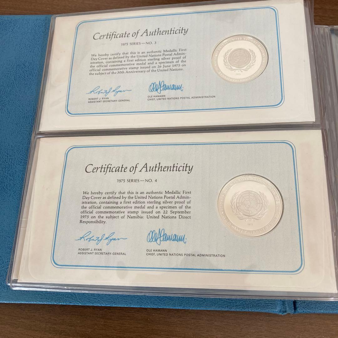 United Nations 国連　記念メダル　銀　slv925 1975