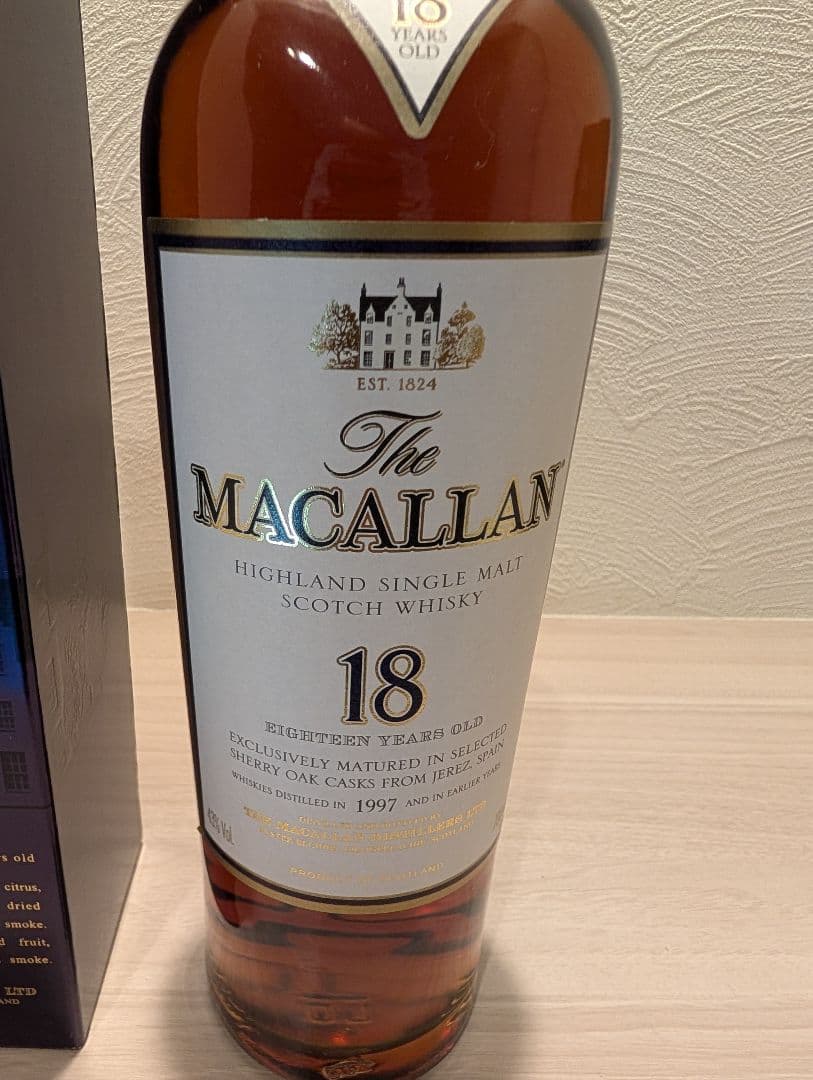 マッカラン 18年 1997 シェリーオークカスク 700ml 43％ 箱付