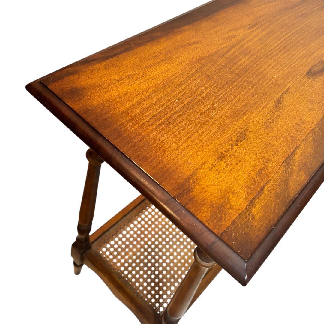 カリモク家具 コロニアル テーブル サイドテーブル 花台 木製 オールドカリモク