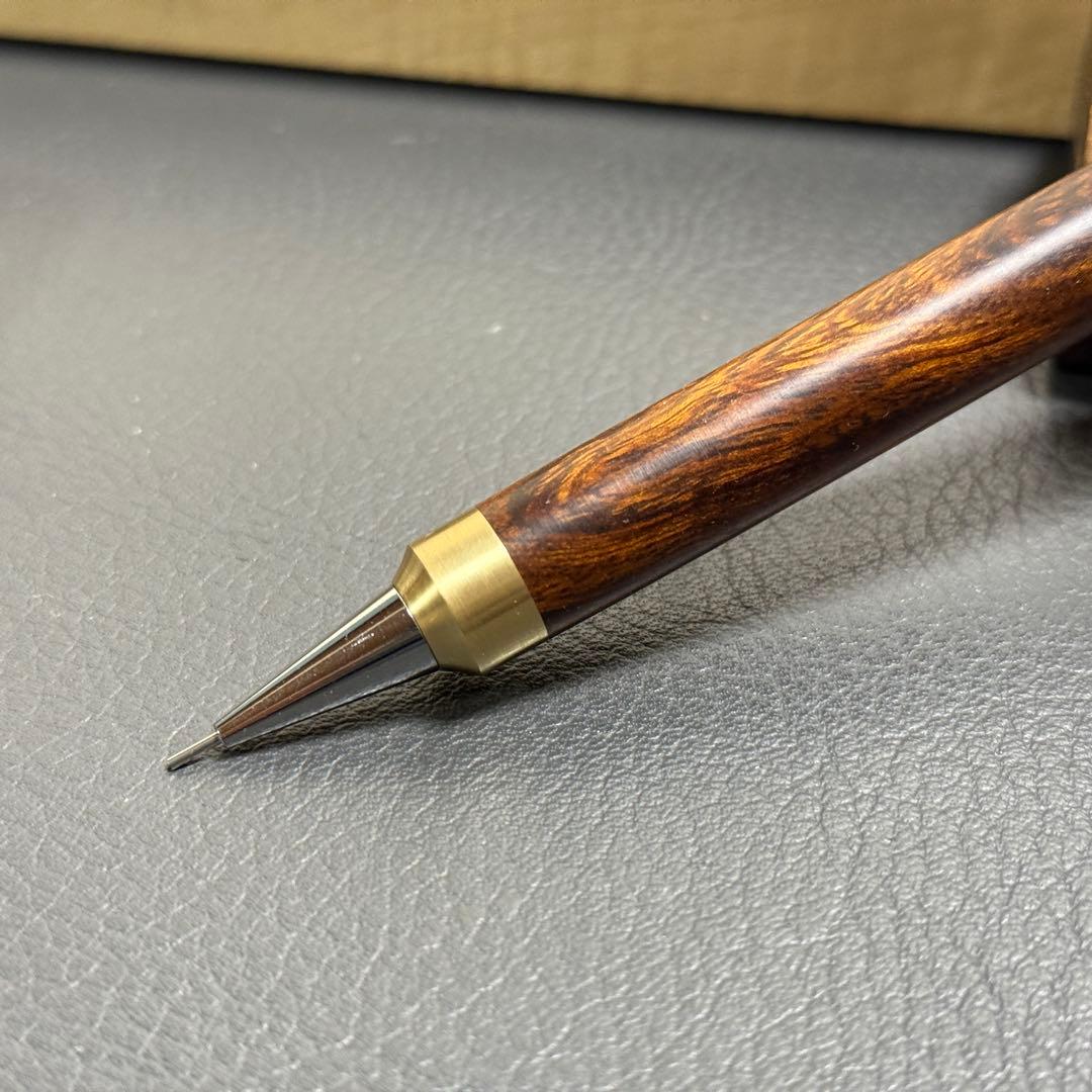 123デザートアイアンウッド　木製シャーペン　強低重心R 真鍮