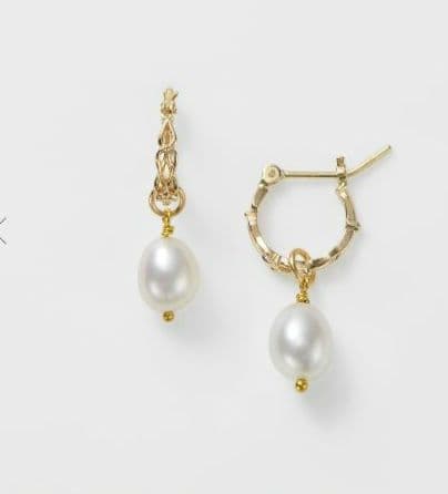 ☆美品☆アガットagete K10 パールチャームピアスセット