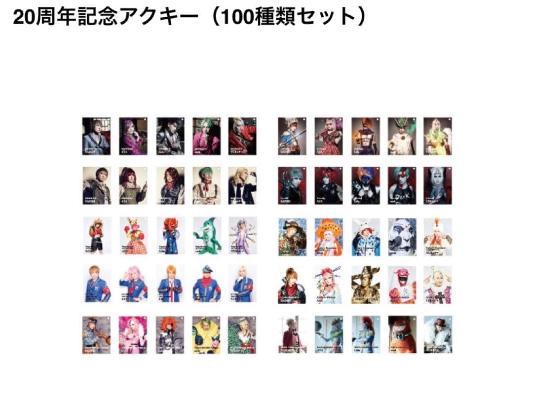 サイコルシェイム Psycho le Cemu20周年記念アクキーセット