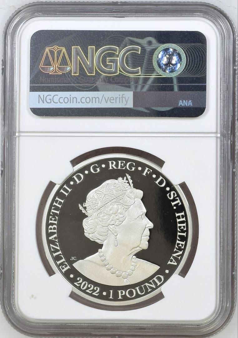 【残り1枚】2022年 セントヘレナ フェアリークイーン 1オンス銀貨 PF69