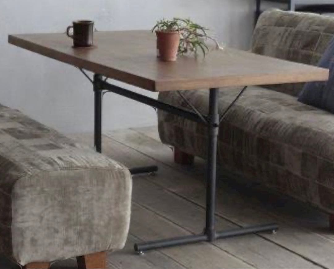 送料込　Knot antiques / クラッシュゲート　LDテーブル　無垢