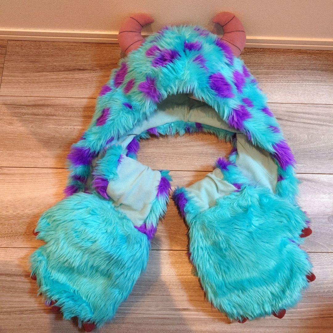 ディズニー　モンスターズインク　サリー　マフラーキャップ　ファンキャップ