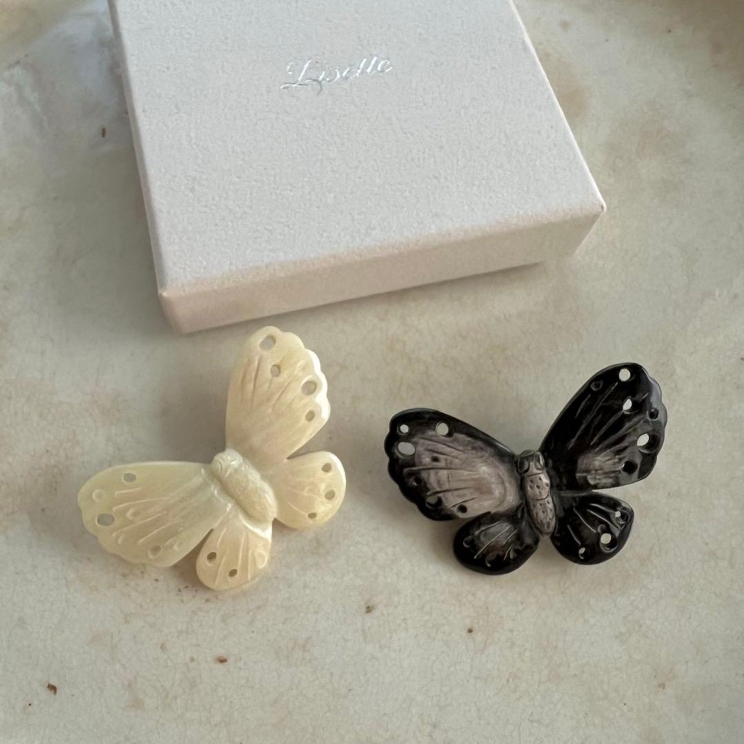 Lisette リゼッタ　ブローシュ・パピヨン　2個セット