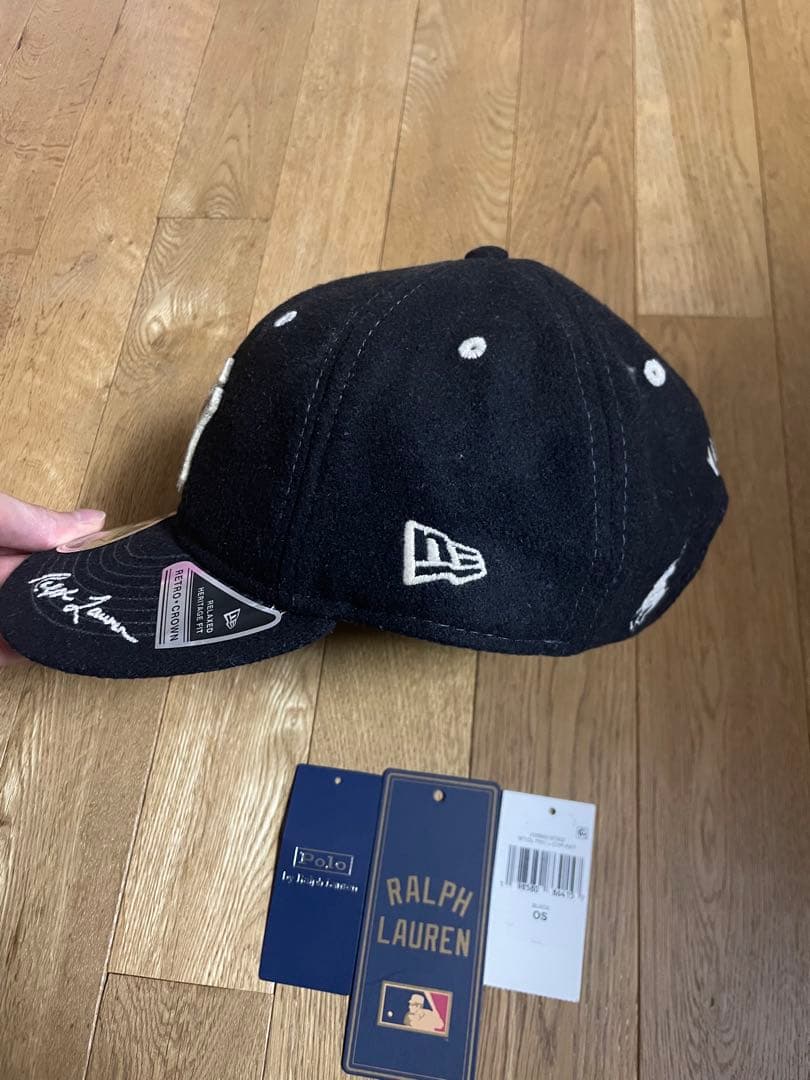 ラルフローレン×ヤンキース×ニューエラ キャップ 9FIFTY 黒