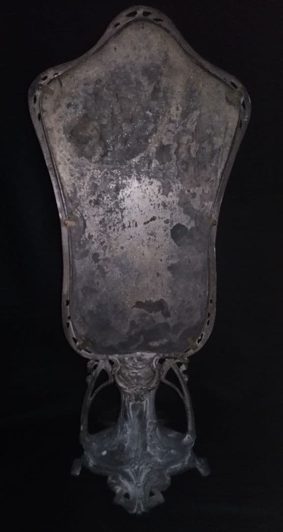 最高級 アンティーク アール・ヌーヴォー様式の鏡 ドレッサー アクセサリーケース