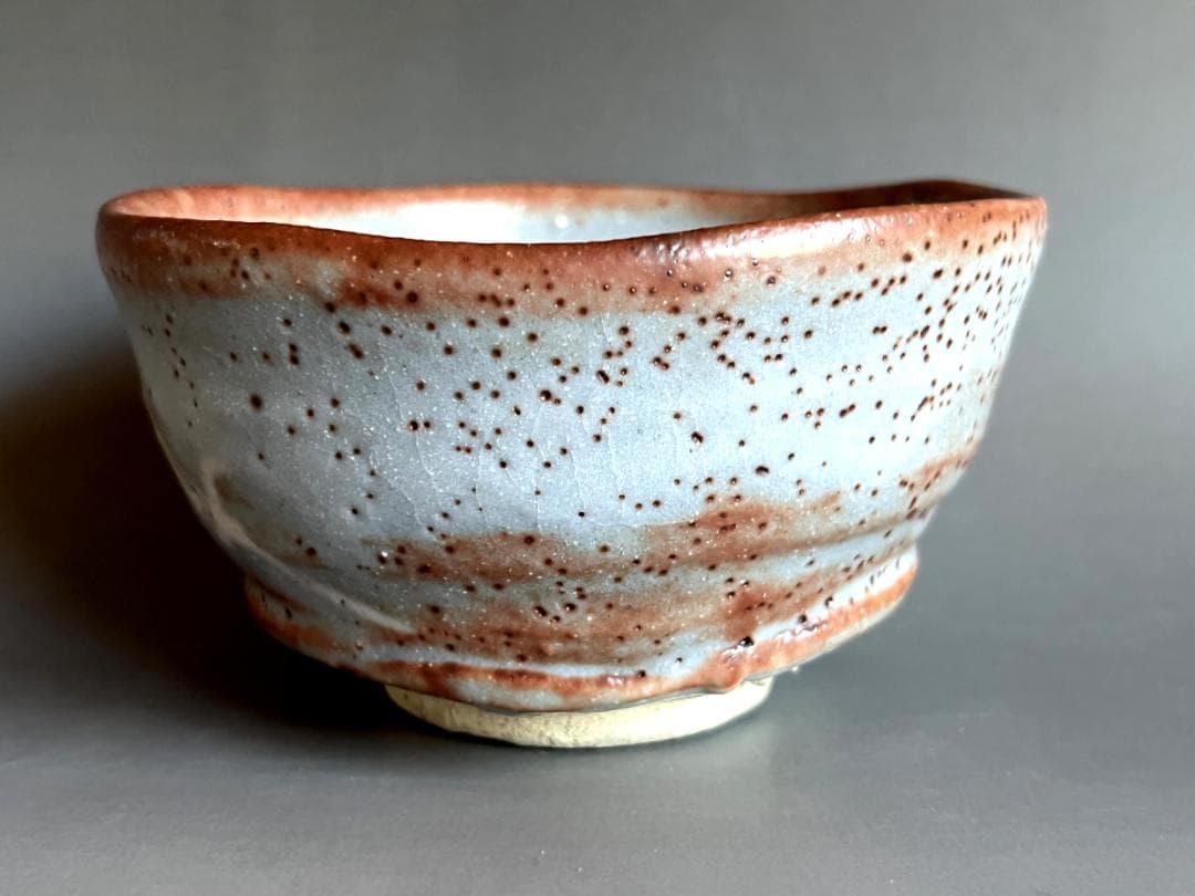 茶碗■鼠志野 紹二造 お茶道具 抹茶碗 共箱 古美術 時代物 骨董品■