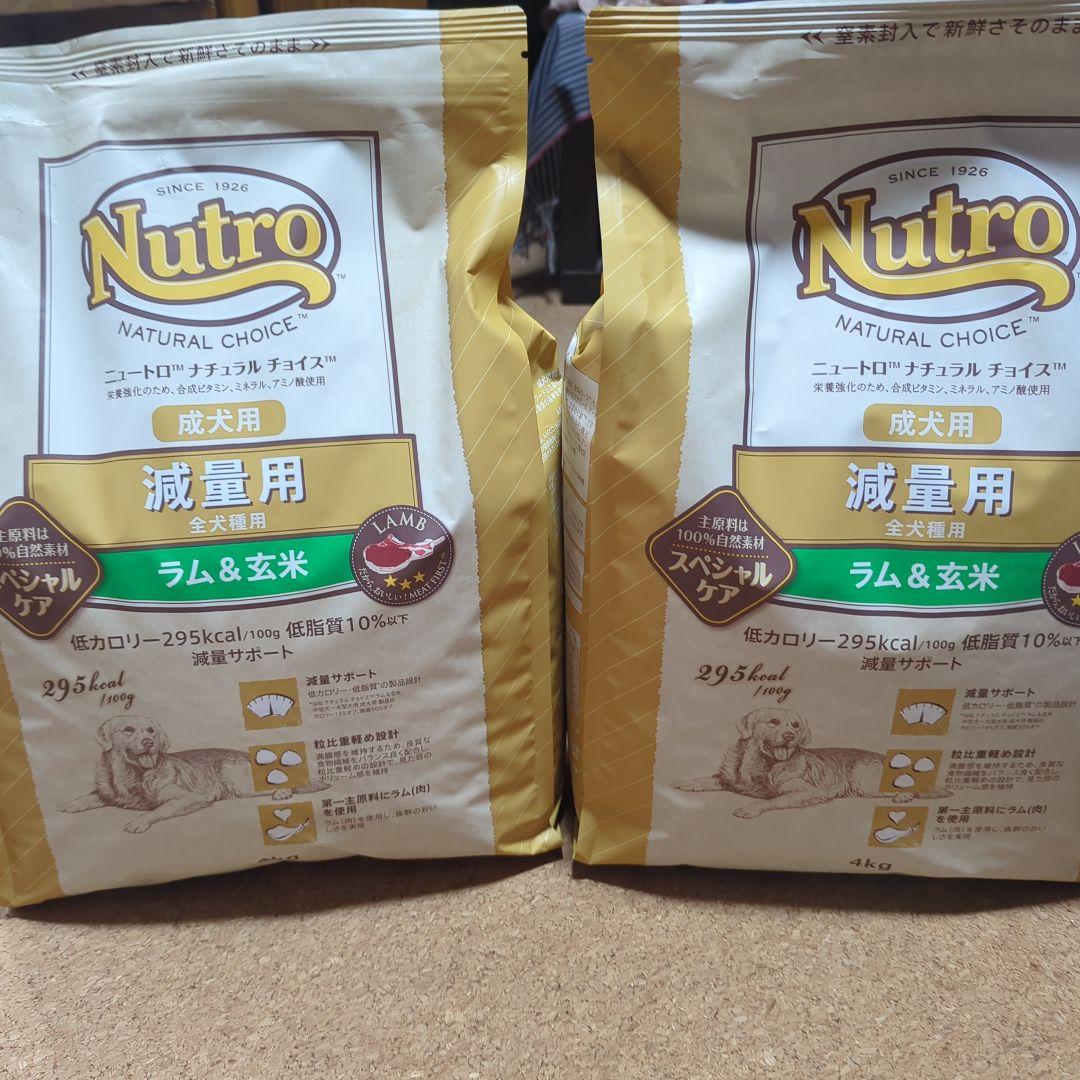 Nutro ドライフード 4kg ラム＆玄米 2つ