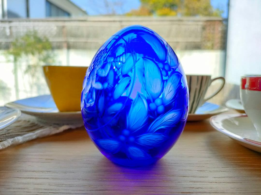 ロシア　faberge ファベルジェ　インペリアルクリスタルエッグ　カットガラス