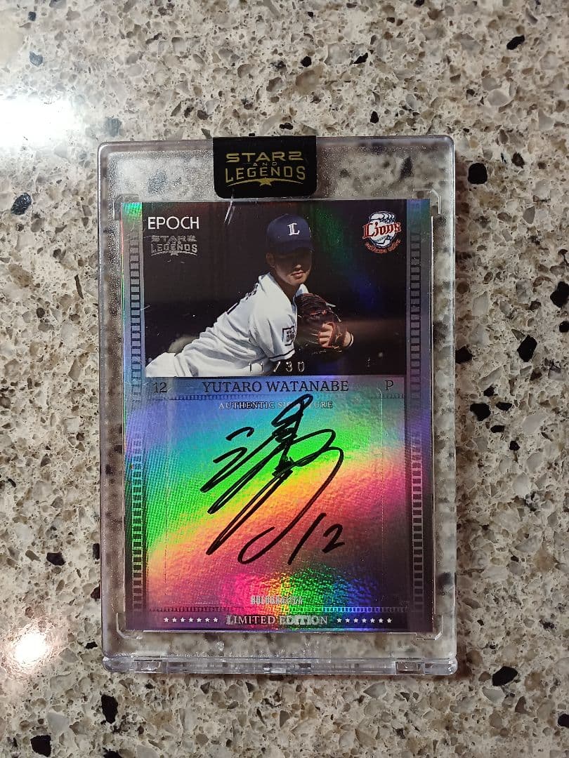 EPOCH 2019 西武ライオンズ　渡邉勇太朗　直筆サインカード　30枚限定