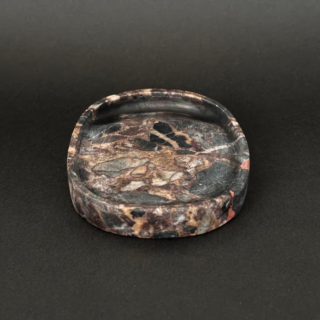 【希少】硯 すずり 天然石 礫岩 花石