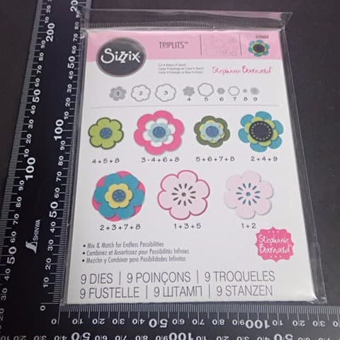 Triplits - Flower　お花のダイ　Sizzix　カッテイングダイ