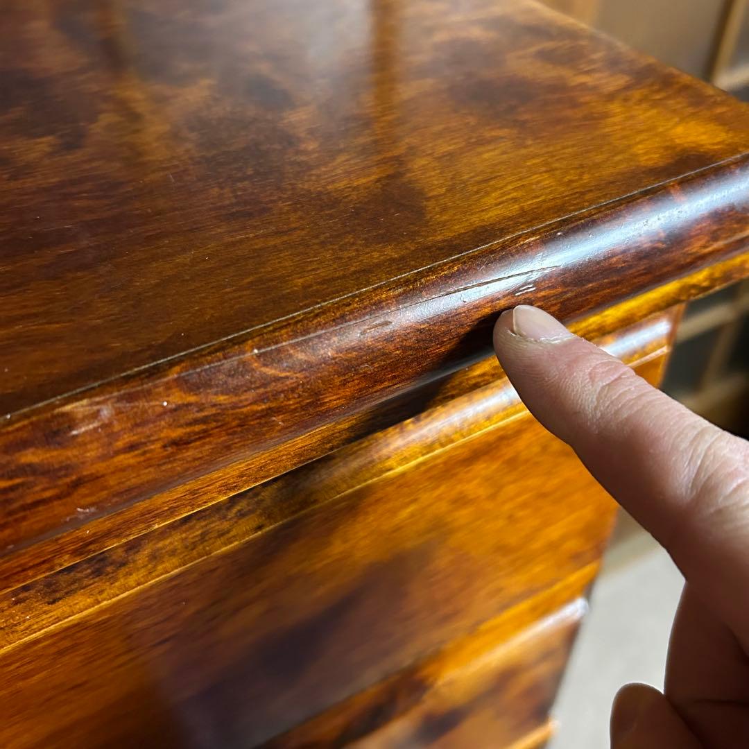 【美品】 猫脚 8段 チェスト