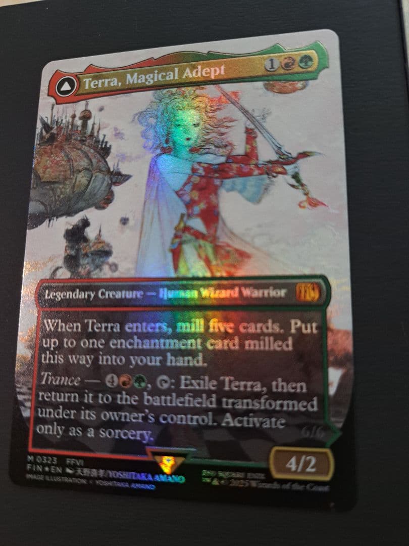 mtg 魔導戦士、ティナ foil ボーダーレス カード