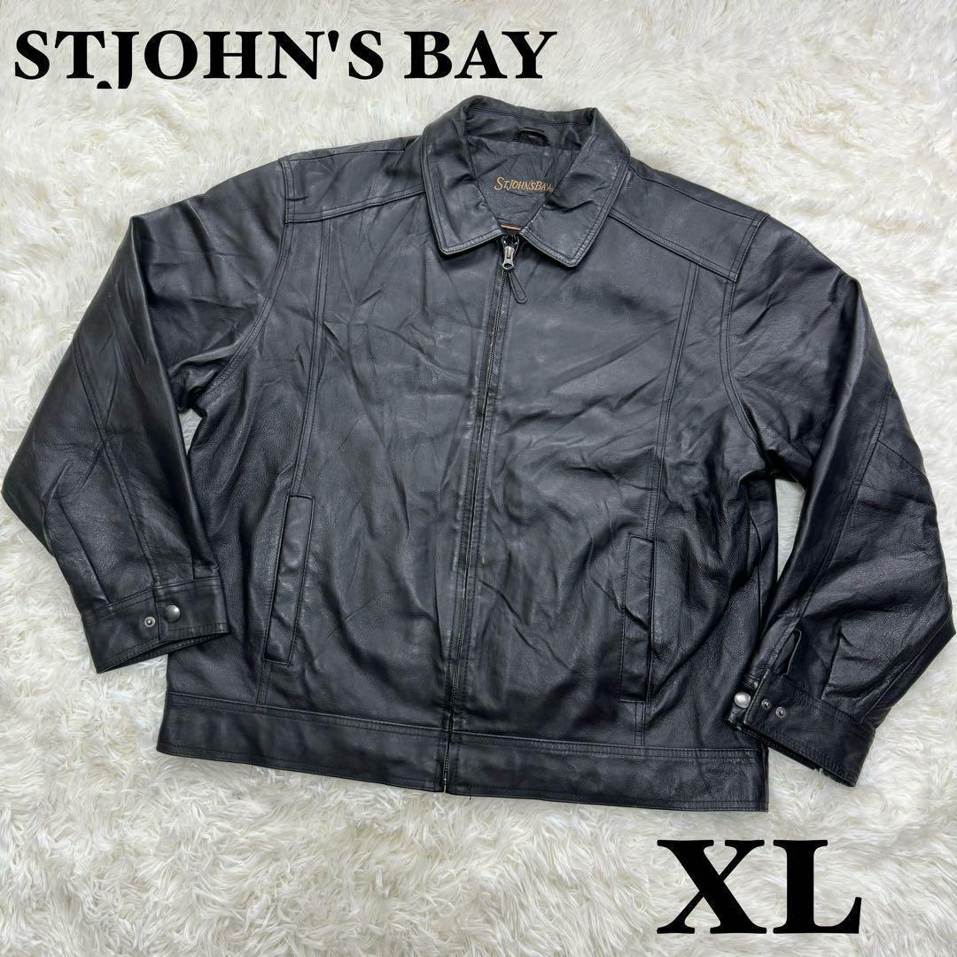 ☆【美品】STJOHN'S BAY セントジョンズベイ　レザージャケット　XL☆