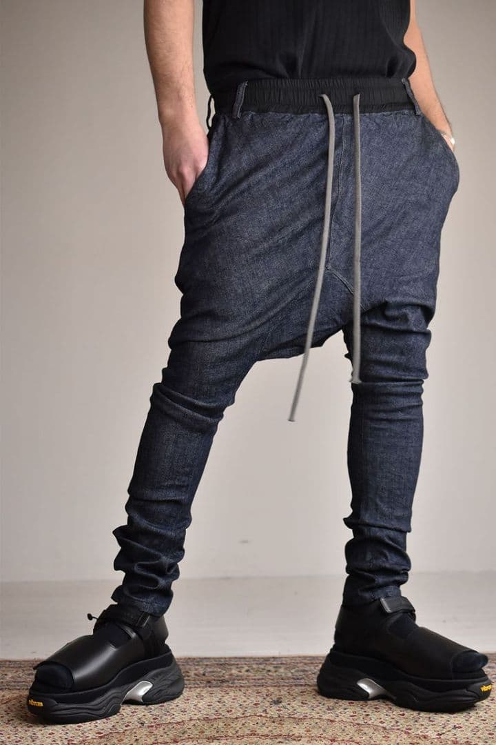 artefactアーティファクトサルエルパンツブルーインディゴ