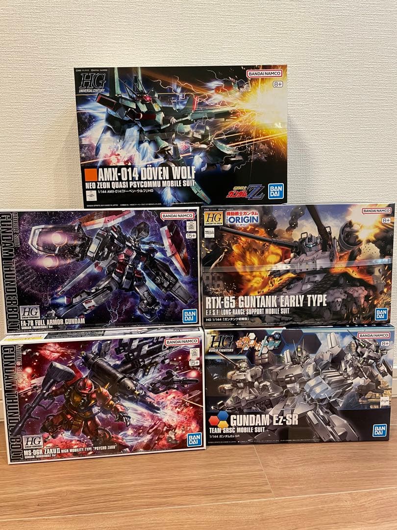 HG 高機動型サイコ•ザク/ HG フルアーマー•ガンダム/他３個