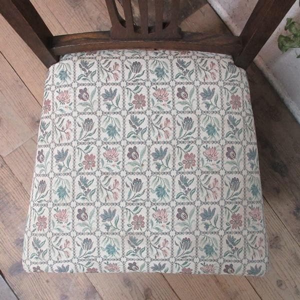 イギリス アンティーク 家具 ダイニングチェア 張りぐるみ椅子 英国 4206d