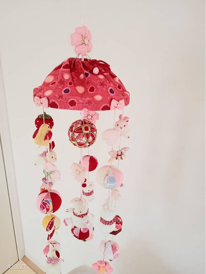 ひな祭り つるし雛飾り 初節句　桃の節句　ひなもも　中サイズ