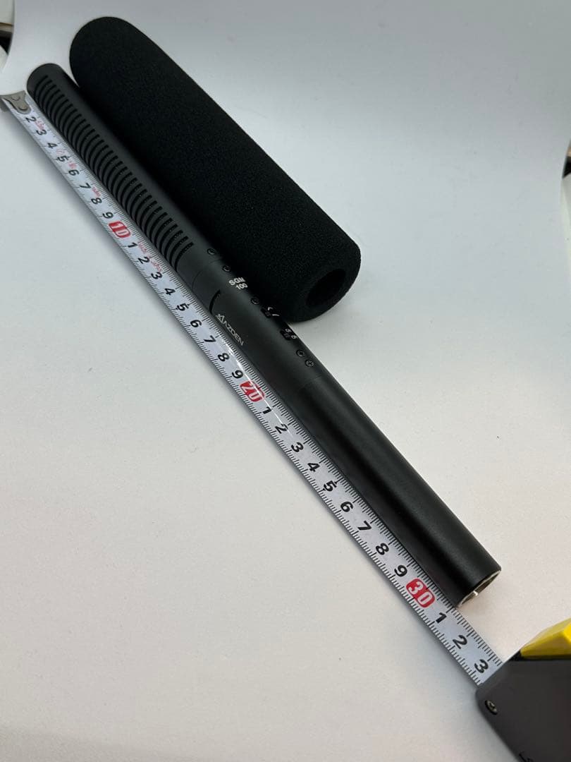 《美品》AZDEN アツデン SGM100 超指向性マイク ビデ近ジャーマー付き