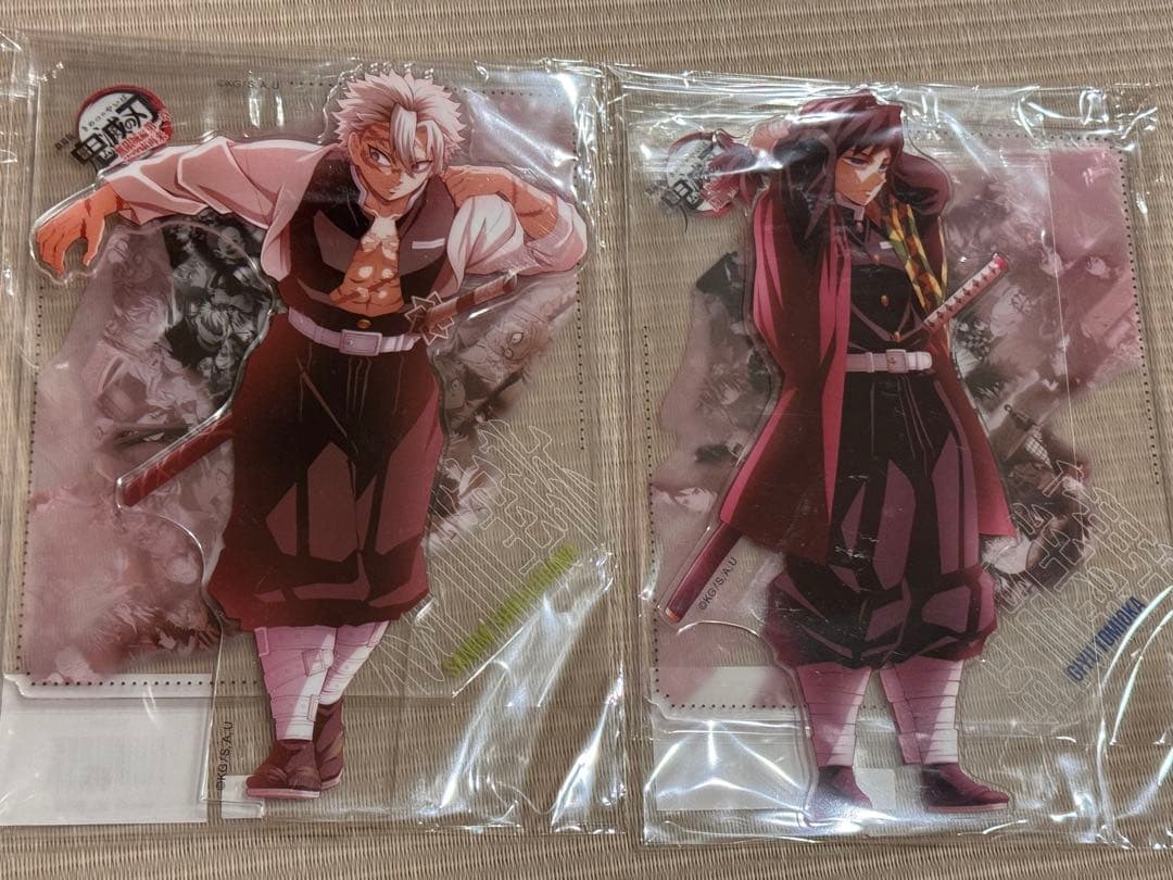 鬼滅の刃 戦支度イラストコラージュアクリルスタンド　不死川実弥冨岡義勇2点セット