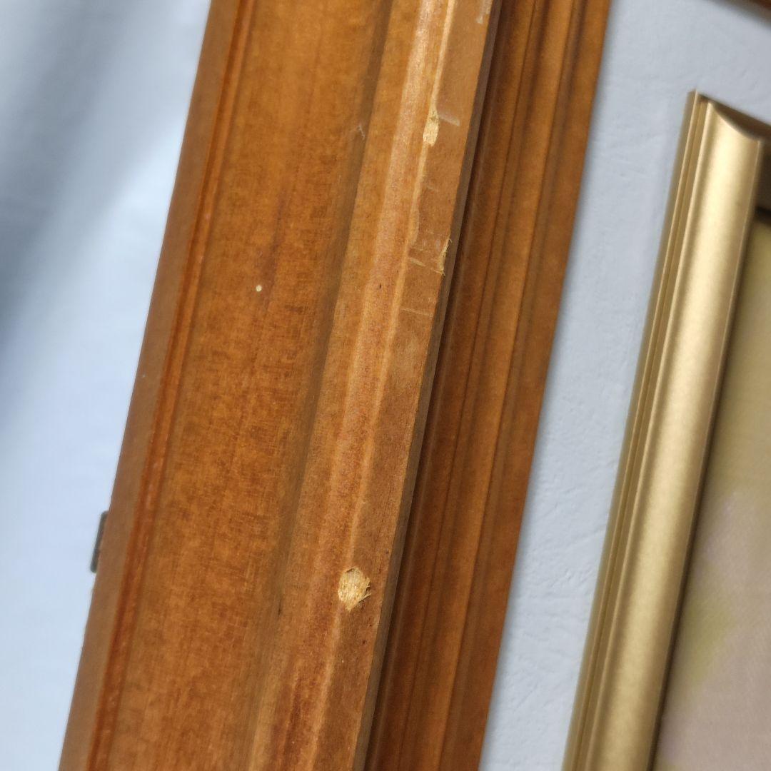 辻京子作『十勝川支流』油絵★木製額縁/フレーム付き！【ヴィンテージ】風景画　装飾