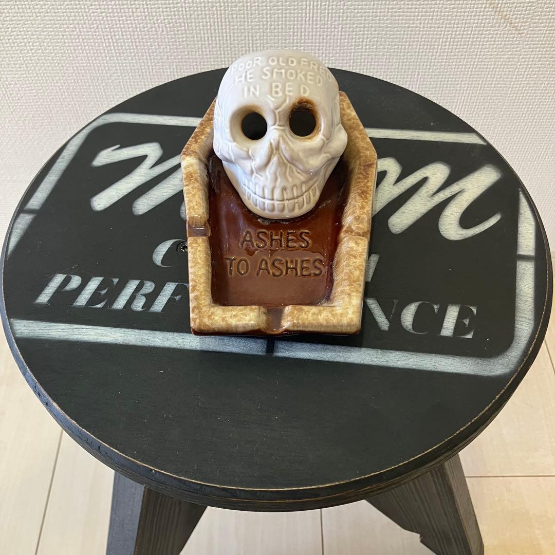 アンティーク雑貨 Vintage Skull Ashtray