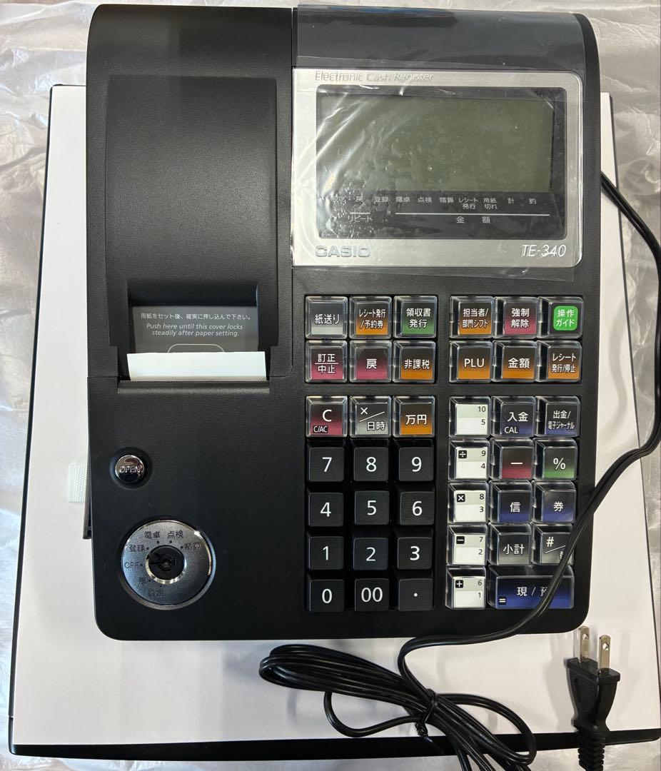 CASIO TE-340 レジスター 取扱説明書付き