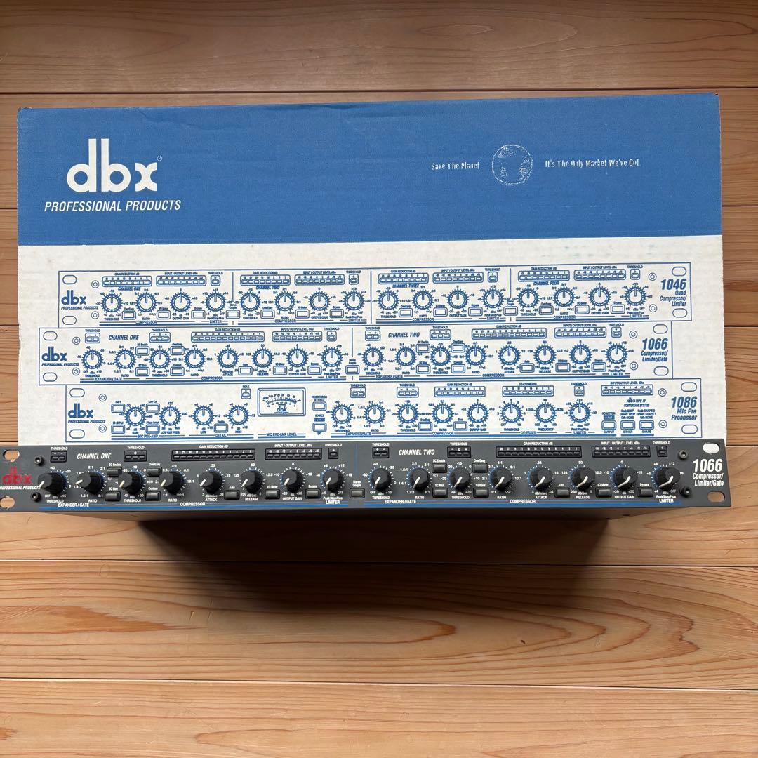 dbx 1066 2chコンプレッサー/リミッター/ゲート　元箱付　動作確認済