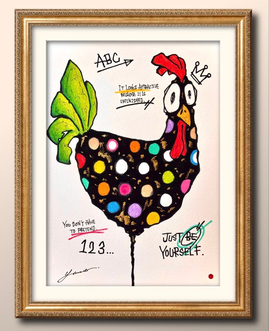 k*i様 「 偽らない美しさ 」｜絵画 原画 抽象画 絵 動物画 ドローイング