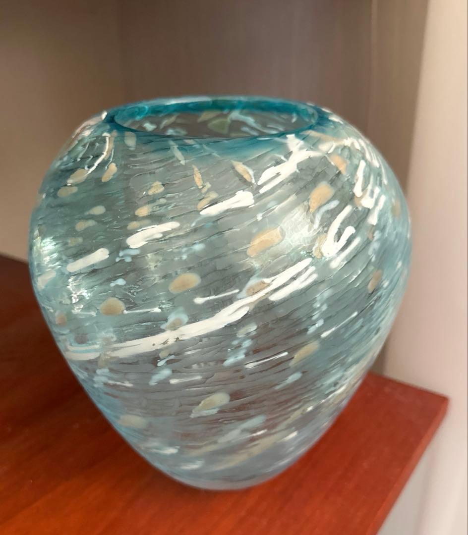 イイノナホ ガラス 作家 花器 フラワーベース　オブジェ