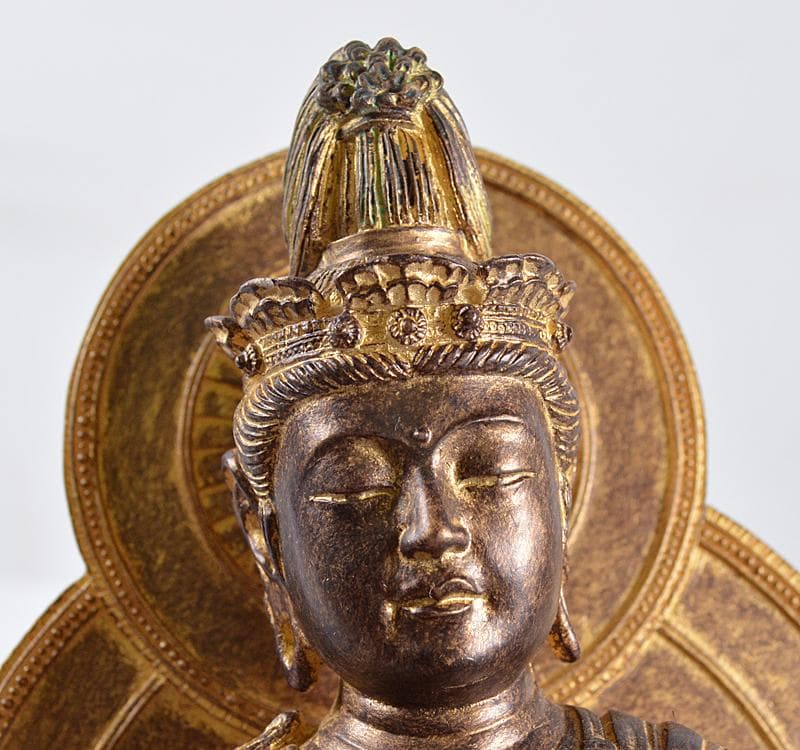 仏教美術　樹脂製　レプリカ　チベット仏　仏像　置物　V　R4673