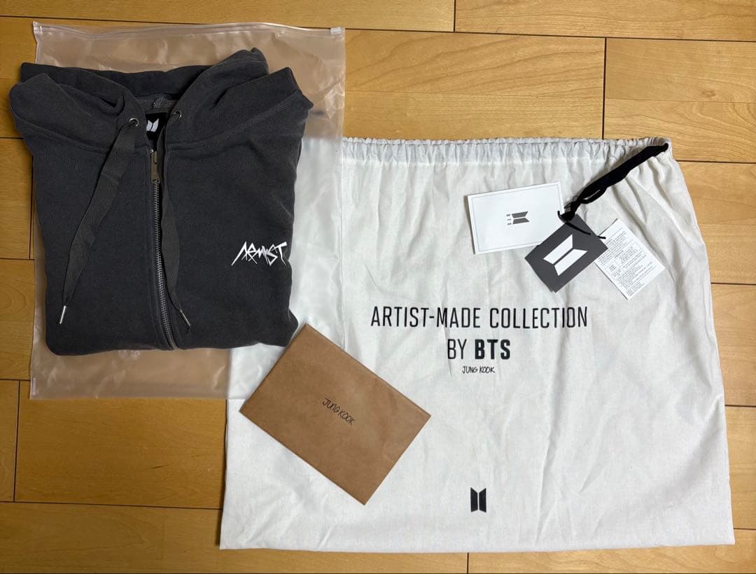 BTS ジョングク グク アーティストメイド フーディ　XLサイズ BLACK