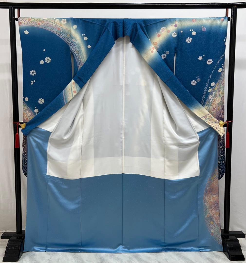 振り袖　フルセット　長襦袢　朧　金彩加工　刺繍入り　金通し　成人式　711