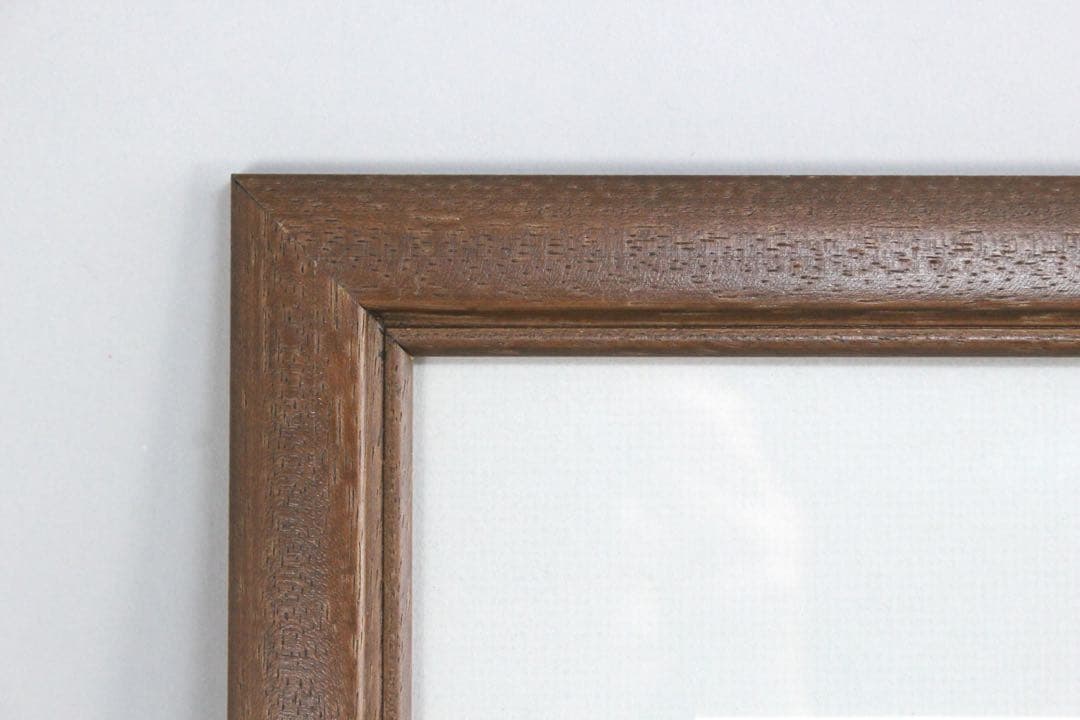 No5302 額装　版画　中国　八大山人　蝉図　水印版画　箱付　唐物　送料無料