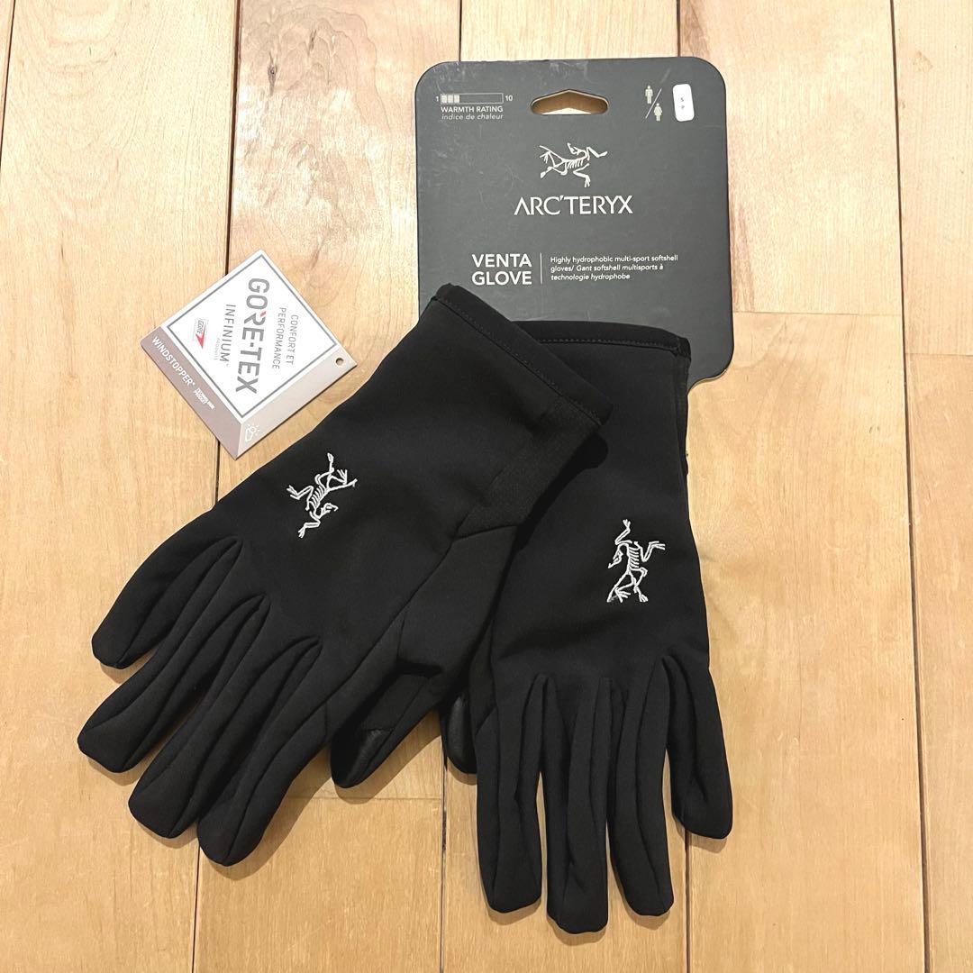 ✔️アークテリクス グローブ VENTA GLOVE ゴアテックス 黒 Sサイズ