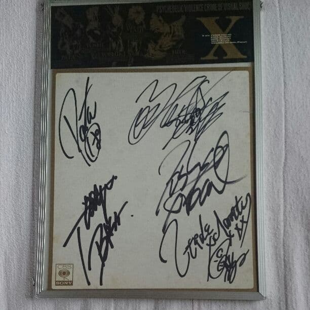 XJapan サイン色紙(X時代) 1988年 冬