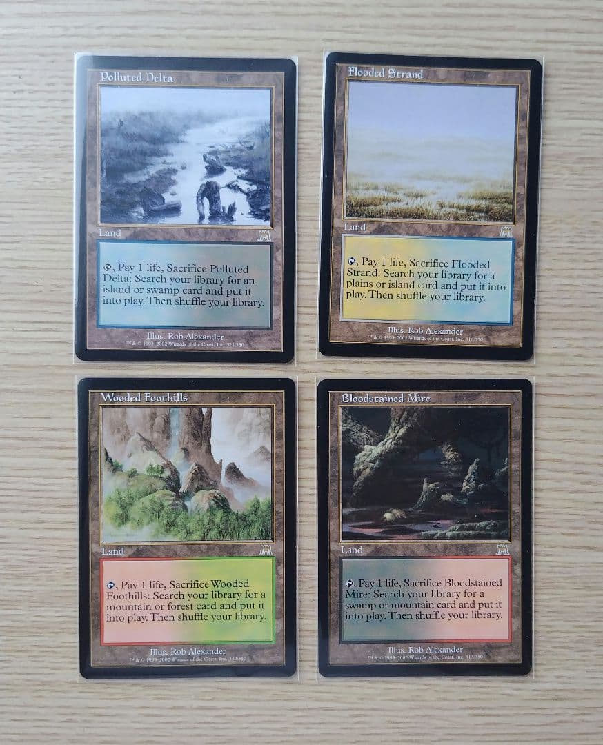 汚染された三角州などオンスロートフェッチ英語版4枚セット